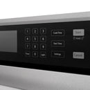 ZLINE 30-Inch Professional True Convection Single Wall Oven with Air Fry and Self Clean in Satin Stainless Steel with White Matte Door (WASS-WM-30)