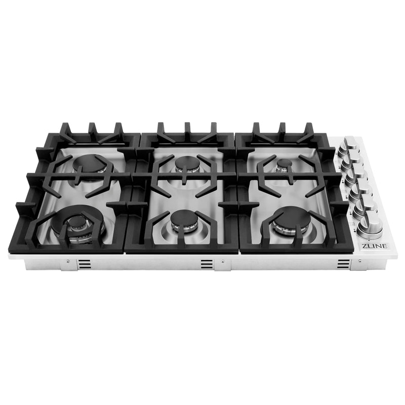 ZLINE 36-Inch Gas Cooktop with 6 Gas Burners (RC36)