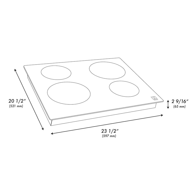 ZLINE 24-Inch Induction Cooktop with 4 burners (RCIND-24)