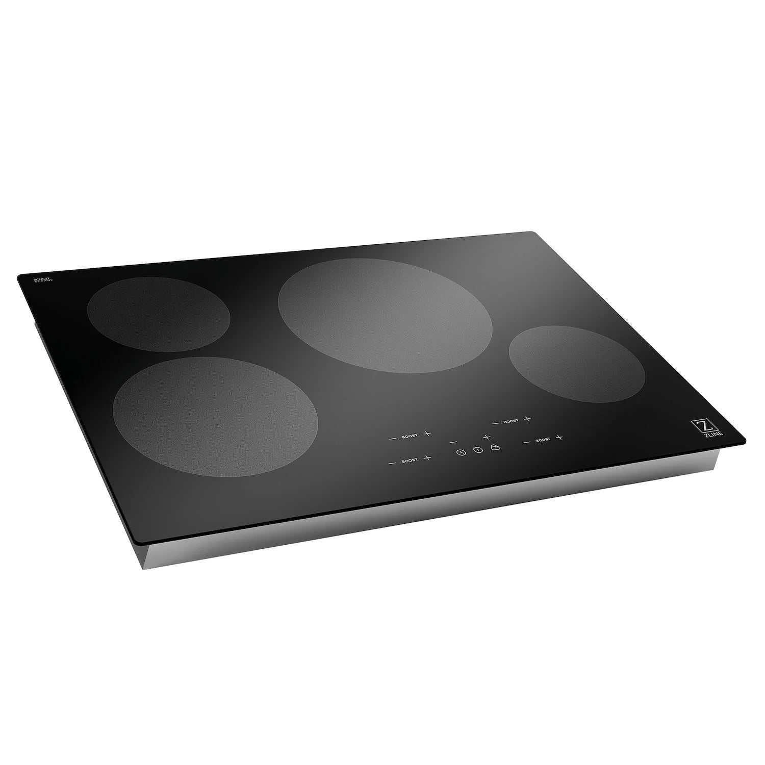 ZLINE 30-inch induction cooktop, black glass with 4 cooking zones and touch controls