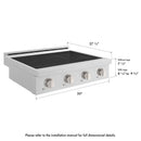 ZLINE 30 in. Paramount Induction Rangetop with 4 Element Cooktop in Stainless Steel (SINRT30)