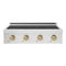 ZLINE Autograph Edition 30 in. Paramount Induction Rangetop with 4 Element Cooktop in Stainless Steel and Champagne Bronze Accents (SINRTZ-30-CB)