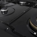 ZLINE 48-Inch 6.7 Cu. Ft. Marino Double Oven Gas Range with 8 Burner Cooktop in Black Stainless Steel (MGRB-48)