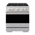 ZLINE 30-Inch 4.2 Cu. Ft. Marino Dual Fuel Range with 4 Burner Gas Cooktop and Electric Convection Oven in Satin Stainless Steel (MDRS-30)