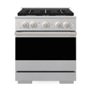 ZLINE 30-Inch 4.2 Cu. Ft. Marino Dual Fuel Range with 4 Burner Gas Cooktop and Electric Convection Oven in Satin Stainless Steel (MDRS-30)