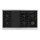ZLINE 48-Inch 6.7 Cu. Ft. Marino Double Oven Dual Fuel Range in Satin Stainless Steel with 8 Brass Burners (MDRS-BR-48)