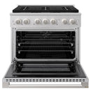 ZLINE 30-Inch 4.2 Cu. Ft. Marino Dual Fuel Range with 4 Burner DuoPro Cooktop and Electric Convection Oven in Satin Stainless Steel (PMDRS-30)