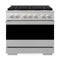 ZLINE 30-Inch 4.2 Cu. Ft. Marino Dual Fuel Range with 4 Burner DuoPro Cooktop and Electric Convection Oven in Satin Stainless Steel (PMDRS-30)