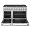 ZLINE 48-Inch 6.7 Cu. Ft. Marino Dual Fuel Range with 8 Burner DuoPro Cooktop and Dual Ovens in Satin Stainless Steel (PMDRS-48)