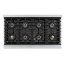 ZLINE 48-Inch 6.7 Cu. Ft. Marino Dual Fuel Range with 8 Burner DuoPro Cooktop and Dual Ovens in Satin Stainless Steel (PMDRS-48)