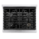 ZLINE 30-Inch 4.2 Cu. Ft. Marino Gas Range with 4 Burner Cooktop and Convection Gas Oven in Satin Stainless Steel (MGRS-30)