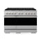 ZLINE 48-Inch 6.7 Cu. Ft. Marino Double Oven Gas Range with 8 Burner Cooktop in Satin Stainless Steel (MGRS-48)