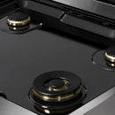ZLINE 30-Inch 4.2 Cu. Ft. Marino Gas Range with Convection Gas Oven in Satin Stainless Steel with 4 Brass Burners (MGRS-BR-30)