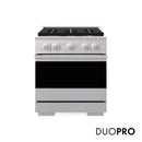 ZLINE 30-Inch 4.2 Cu. Ft. Marino Gas Range with 4 Burner DuoPro Cooktop and Convection Gas Oven in Satin Stainless Steel (PMGRS-30)