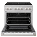 ZLINE 36-Inch 5.2 Cu. Ft. Marino Gas Range with 6 Burner DuoPro Cooktop and Convection Gas Oven in Satin Stainless Steel (PMGRS-36)
