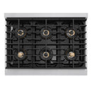 ZLINE 36-Inch 5.2 Cu. Ft. Marino Gas Range with 6 Burner DuoPro Cooktop and Convection Gas Oven in Satin Stainless Steel (PMGRS-36)