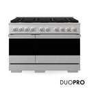 ZLINE 48-Inch 6.7 Cu. Ft. Marino Gas Range with 8 Burner DuoPro Cooktop and Dual Ovens in Satin Stainless Steel (PMGRS-48)