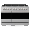 ZLINE 48-Inch 6.7 Cu. Ft. Marino Gas Range with 8 Burner DuoPro Cooktop and Dual Ovens in Satin Stainless Steel (PMGRS-48)
