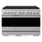 ZLINE 48-Inch 6.7 Cu. Ft. Marino Gas Range with 8 Burner DuoPro Cooktop and Dual Ovens in Satin Stainless Steel (PMGRS-48)