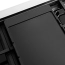 ZLINE Autograph Edition 48-Inch 6.7 Cu. Ft. Marino Double Oven Dual Fuel Range with 8 Burner Gas Cooktop in Stainless Steel and Matte Black Accents (MDRZ-48-MB)
