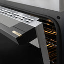 ZLINE Autograph Edition 48-Inch 6.7 Cu. Ft. Marino Double Oven Dual Fuel Range with 8 Burner Gas Cooktop in Stainless Steel and Matte Black Accents (MDRZ-48-MB)