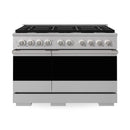 ZLINE 48-Inch 6.7 Cu. Ft. Marino Double Oven Dual Fuel Range in Stainless Steel with 8 Brass Burners (MDR-BR-48)