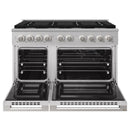 ZLINE 48-Inch 6.7 Cu. Ft. Marino Double Oven Dual Fuel Range in Stainless Steel with 8 Brass Burners (MDR-BR-48)
