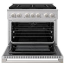 ZLINE 36-Inch 5.2 Cu. Ft. Marino Dual Fuel Range with 6 Burner DuoPro Cooktop and Electric Convection Oven in Stainless Steel (PMDR36)