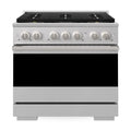 ZLINE 36-Inch 5.2 Cu. Ft. Marino Dual Fuel Range with 6 Burner DuoPro Cooktop and Electric Convection Oven in Stainless Steel (PMDR36)
