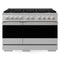 ZLINE 48-Inch 6.7 Cu. Ft. Marino Dual Fuel Range with 8 Burner DuoPro Cooktop and Dual Ovens in Stainless Steel (PMDR48)