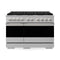 ZLINE 48-Inch 6.7 Cu. Ft. Marino Dual Fuel Range with 8 Burner Gas Cooktop and Dual Ovens in Stainless Steel (MDR48)