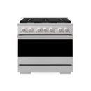 ZLINE 36-Inch 5.2 Cu. Ft. Marino Gas Range with Convection Gas Oven in Stainless Steel with 6 Brass Burners (MGR-BR-36)