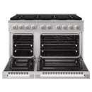 ZLINE 48-Inch 6.7 Cu. Ft. Marino Double Oven Gas Range with 8 Burner Cooktop in Stainless Steel (MGR48)