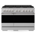 ZLINE 48-Inch 6.7 Cu. Ft. Marino Double Oven Gas Range with 8 Burner Cooktop in Stainless Steel (MGR48)