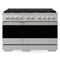 ZLINE 48-Inch 6.7 Cu. Ft. Marino Double Oven Gas Range with 8 Burner Cooktop in Stainless Steel (MGR48)