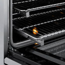 ZLINE Autograph Edition 48-Inch 6.7 Cu. Ft. Marino Double Oven Gas Range with 8 Burner Cooktop in Stainless Steel and Polished Gold Accents (MGRZ-48-G)