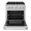 ZLINE 30-Inch 4.2 Cu. Ft. Marino Gas Range with 4 Burner DuoPro Cooktop and Convection Gas Oven in Stainless Steel (PMGR30)