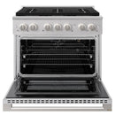 ZLINE 36-Inch 5.2 Cu. Ft. Marino Gas Range with 6 Burner DuoPro Cooktop and Convection Gas Oven in Stainless Steel (PMGR36)