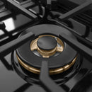 ZLINE 30-Inch 4.2 Cu. Ft. Marino Dual Fuel Range with 4 Burner DuoPro Cooktop and Electric Convection Oven in Black Stainless Steel (PMDRB-30)