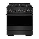 ZLINE 30-Inch 4.2 Cu. Ft. Marino Dual Fuel Range with 4 Burner DuoPro Cooktop and Electric Convection Oven in Black Stainless Steel (PMDRB-30)