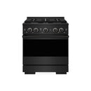 ZLINE 30-Inch 4.2 Cu. Ft. Marino Gas Range with Convection Gas Oven in Black Stainless Steel with 4 Brass Burners (MGRB-BR-30)