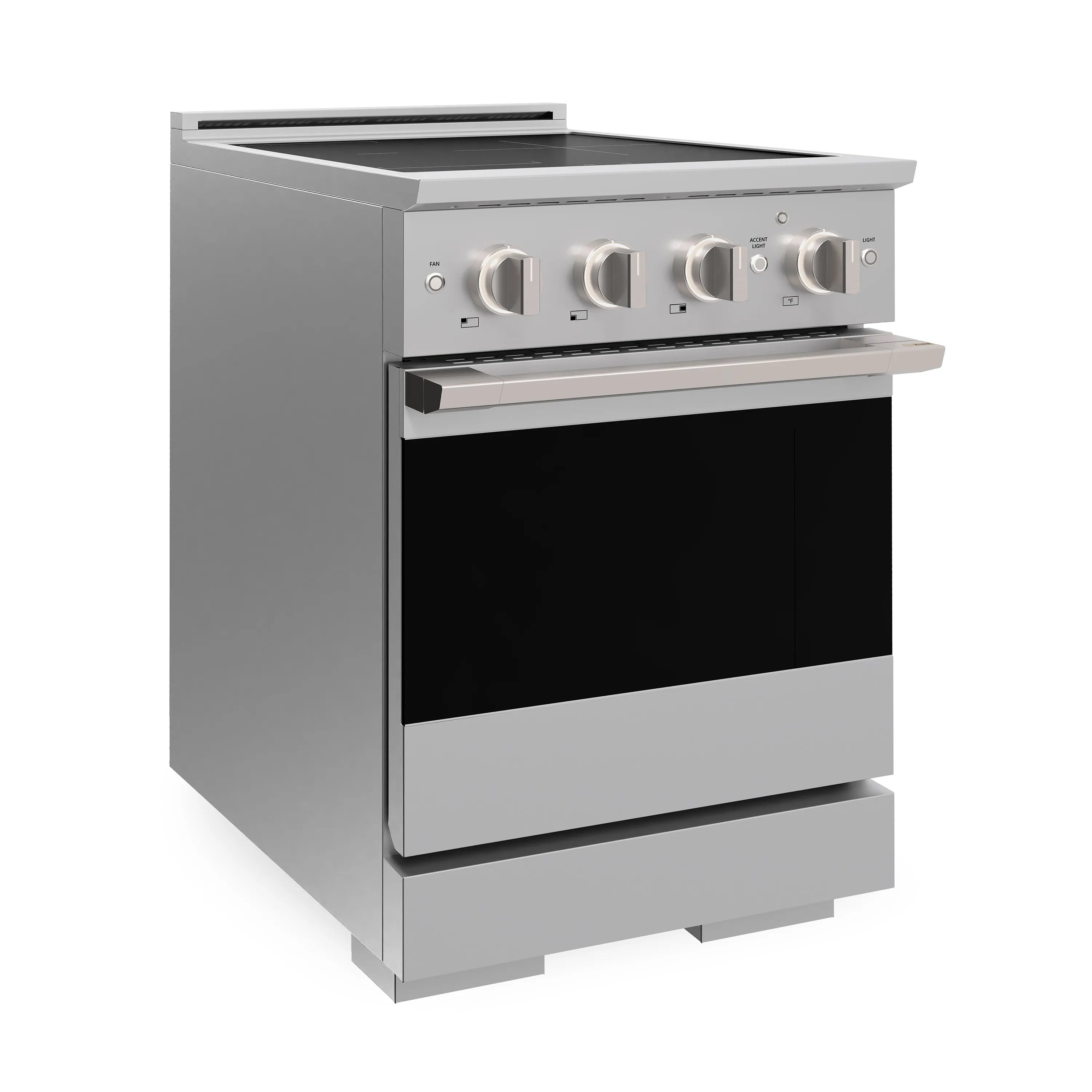 ZLINE 24-Inch 3.2 cu. ft. Marino Induction Range with 3 Element Cooktop and Electric Convection Oven in Stainless Steel (MINR24)