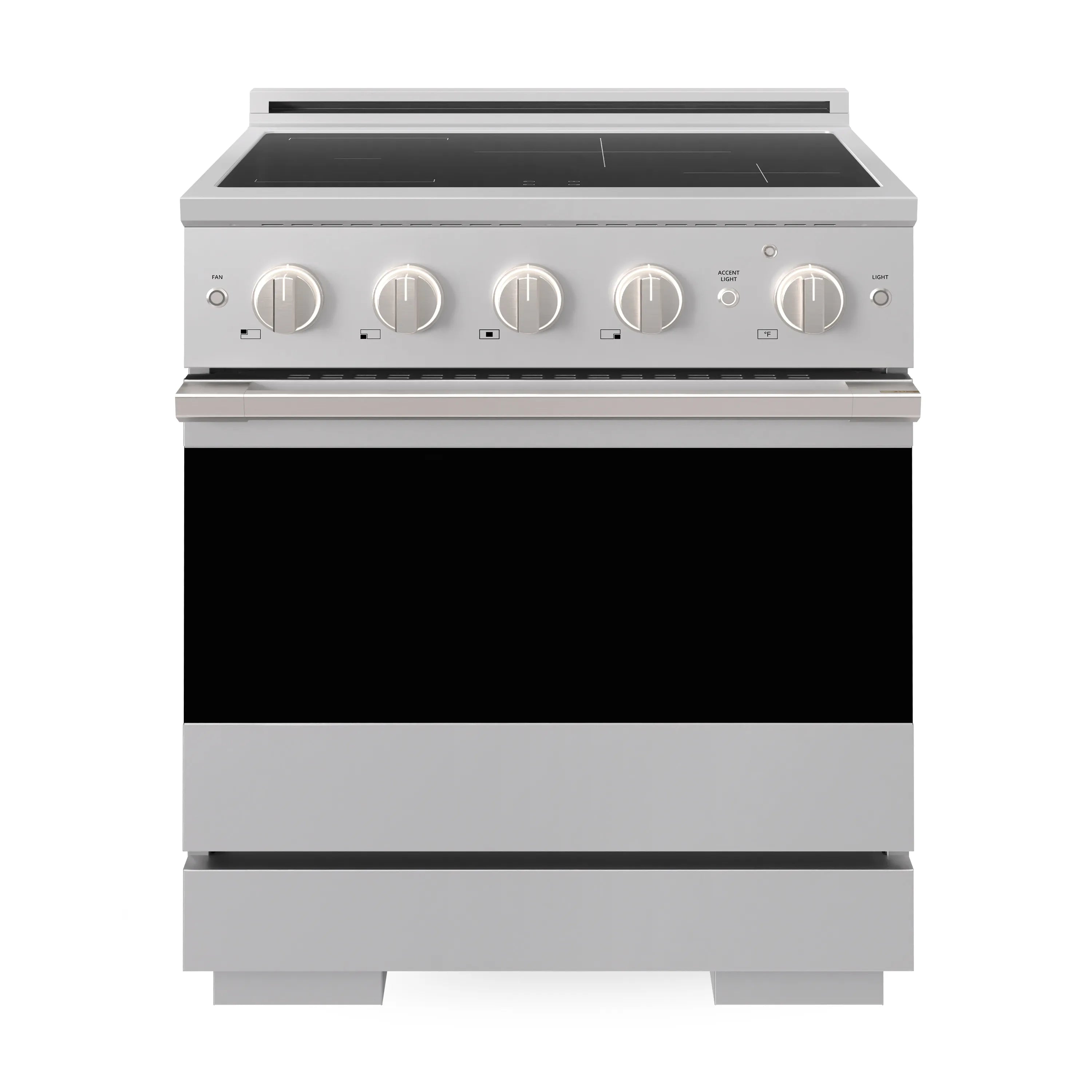 ZLINE 30-Inch 4.2 cu. ft. Marino Induction Range with 4 Element Cooktop and Electric Convection Oven in Stainless Steel (MINR30)