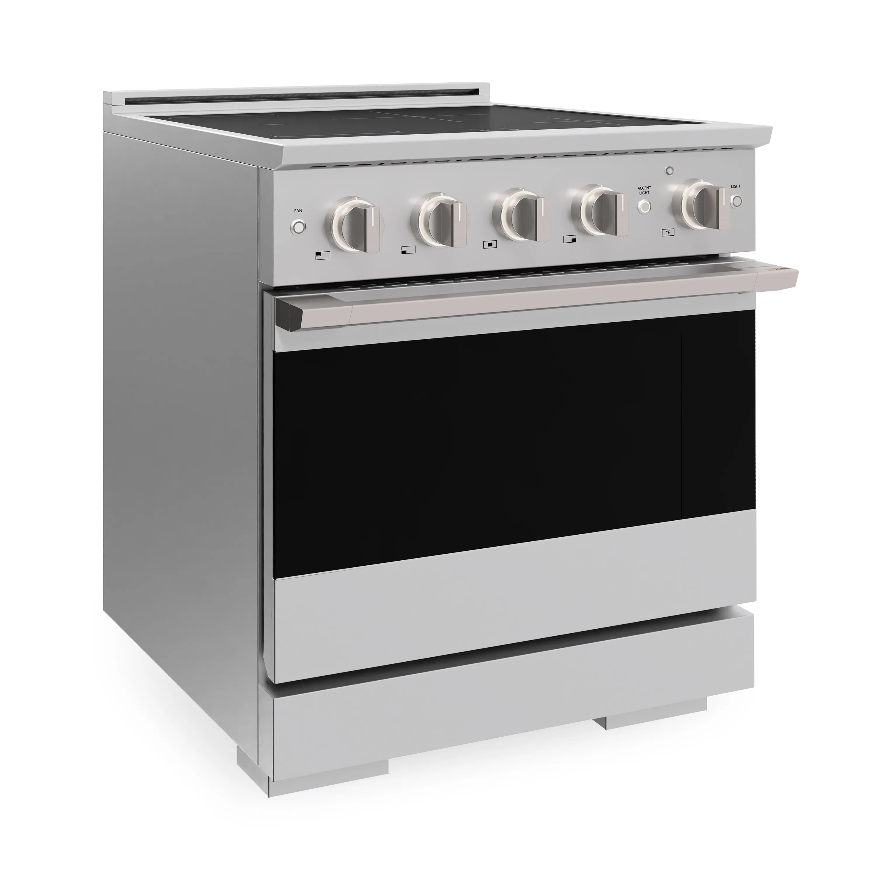 ZLINE 30-Inch 4.2 cu. ft. Marino Induction Range with 4 Element Cooktop and Electric Convection Oven in Stainless Steel (MINR30)
