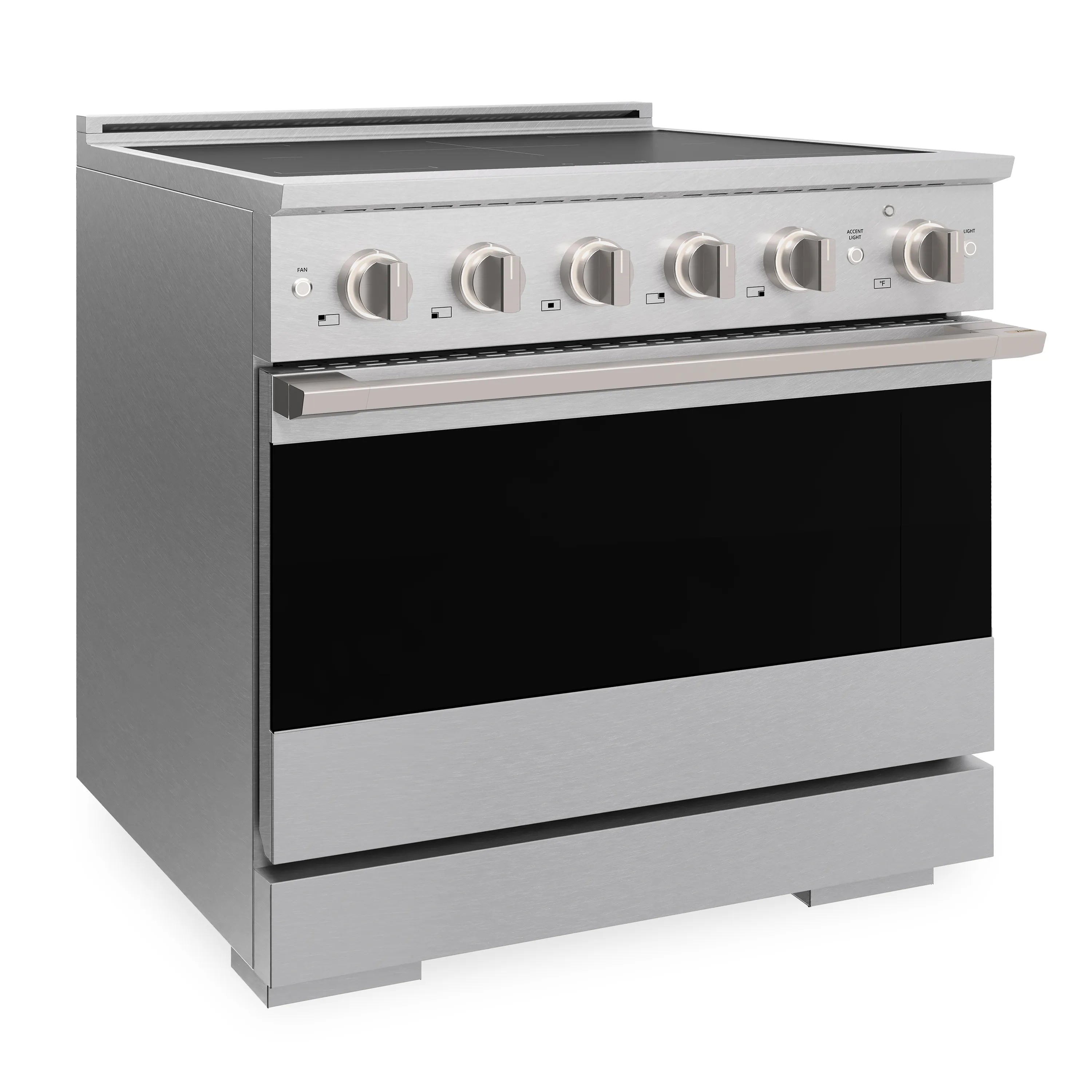 ZLINE 36-Inch 5.2 cu. ft. Marino Induction Range with 5 Element Cooktop and Electric Convection Oven in Satin Stainless Steel (MINRS-36)