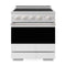 ZLINE 30-Inch 4.2 Cu. Ft. Marino Induction Range with 4 Element Cooktop and Electric Convection Oven in Satin Stainless Steel with White Matte Door (MINRS-WM-30)