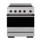 ZLINE Autograph Edition 30-Inch 4.2 Cu. Ft. Marino Induction Range with 4 Element Cooktop and Electric Convection Oven in Satin Stainless Steel with Matte Black Accents (MINRSZ-30-MB)
