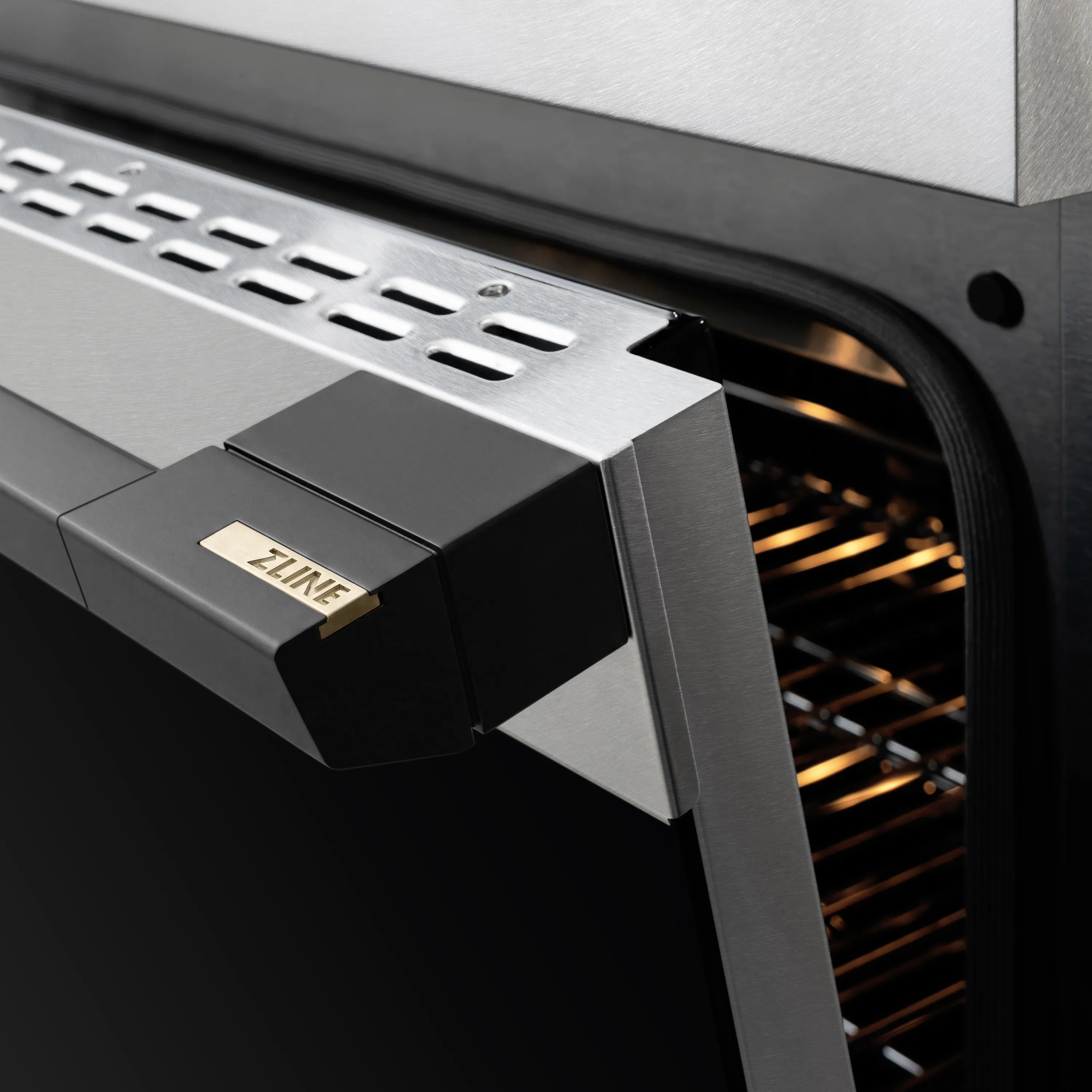 ZLINE Autograph Edition 36-Inch 5.2 cu. ft. Marino Induction Range with 5 Element Cooktop and Electric Convection Oven in Satin Stainless Steel with Matte Black Accents (MINRSZ-36-MB)