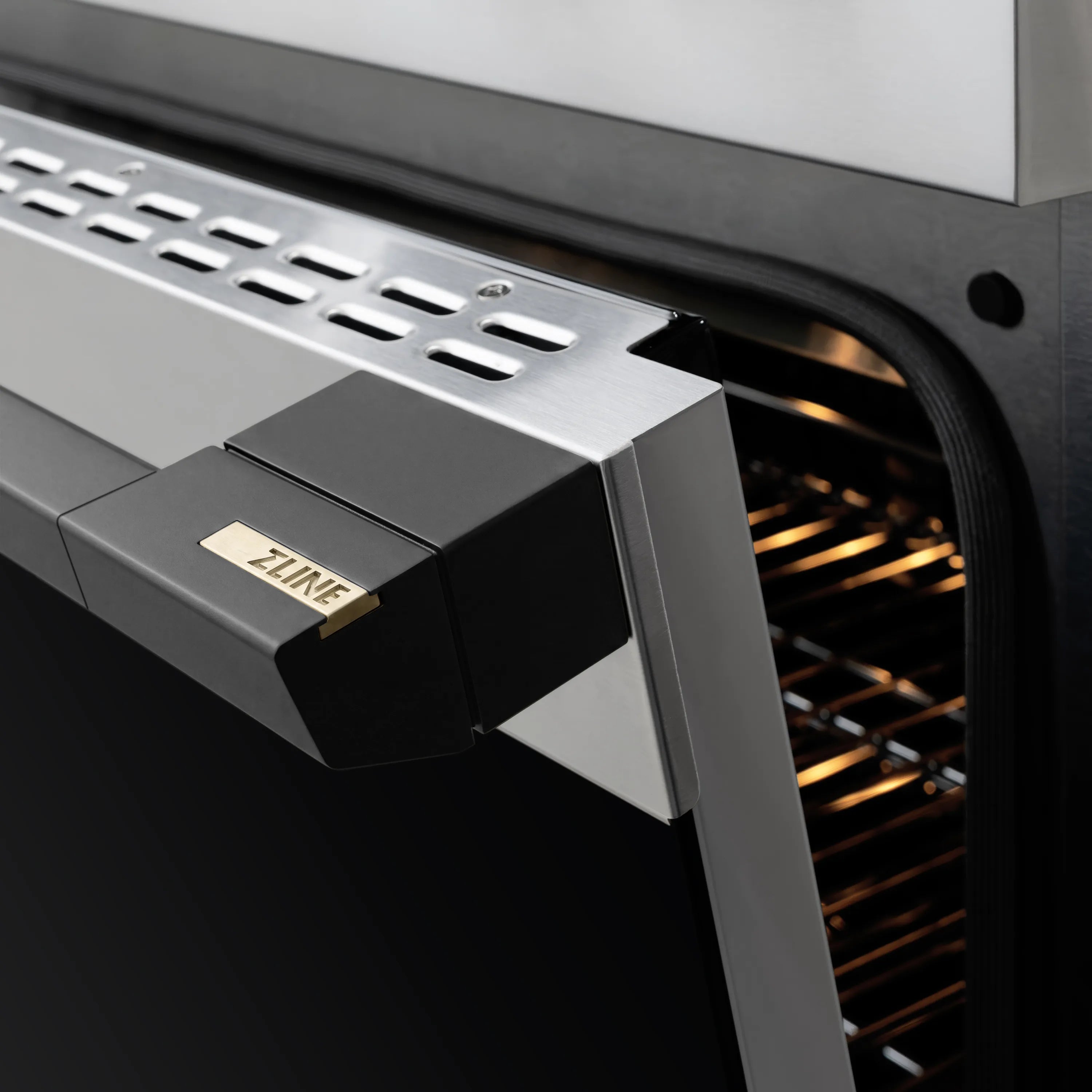 ZLINE Autograph Edition 24-Inch 3.2 cu. ft. Marino Induction Range with 3 Element Cooktop and Electric Convection Oven in Stainless Steel with Matte Black Accents (MINRZ-24-MB)