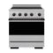 ZLINE Autograph Edition 30-Inch 4.2 cu. ft. Marino Induction Range with 4 Element Cooktop and Electric Convection Oven in Stainless Steel with Matte Black Accents (MINRZ-30-MB)